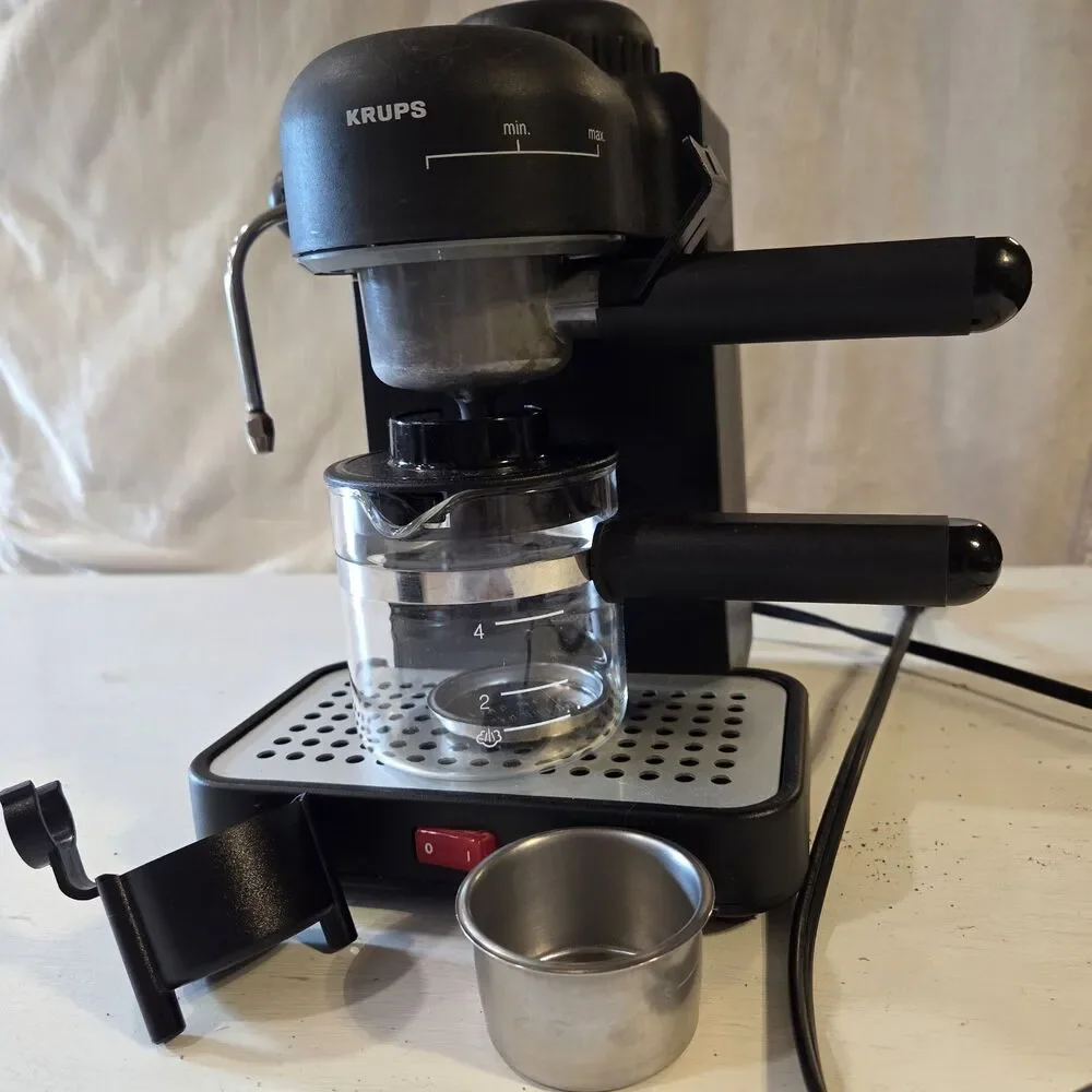 Vintage Krups Type 963/A Espresso Mini Machine Complete Set - Tested & Works
